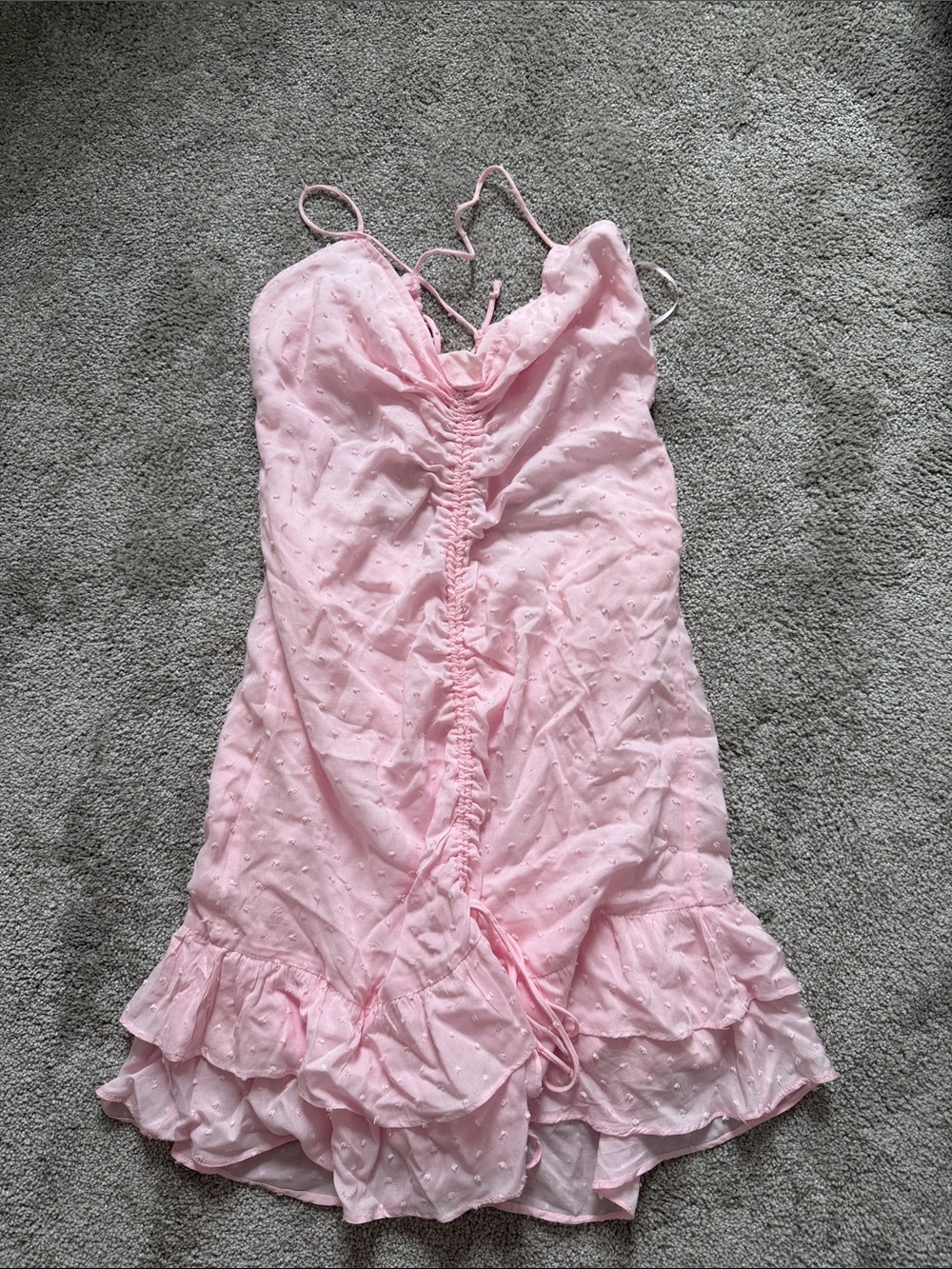 Pink Ruffle Slip Dress - Elegant Summer Dress